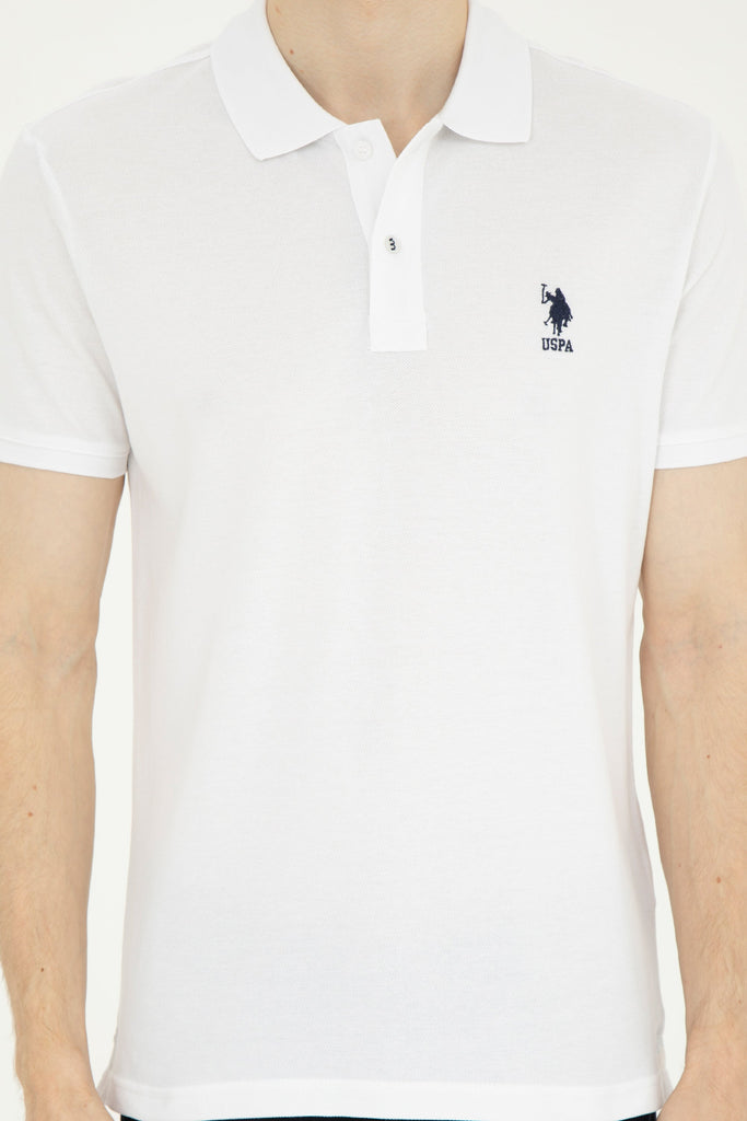 U.S. Polo Assn. bijela muška majica sa kontrastnim logom