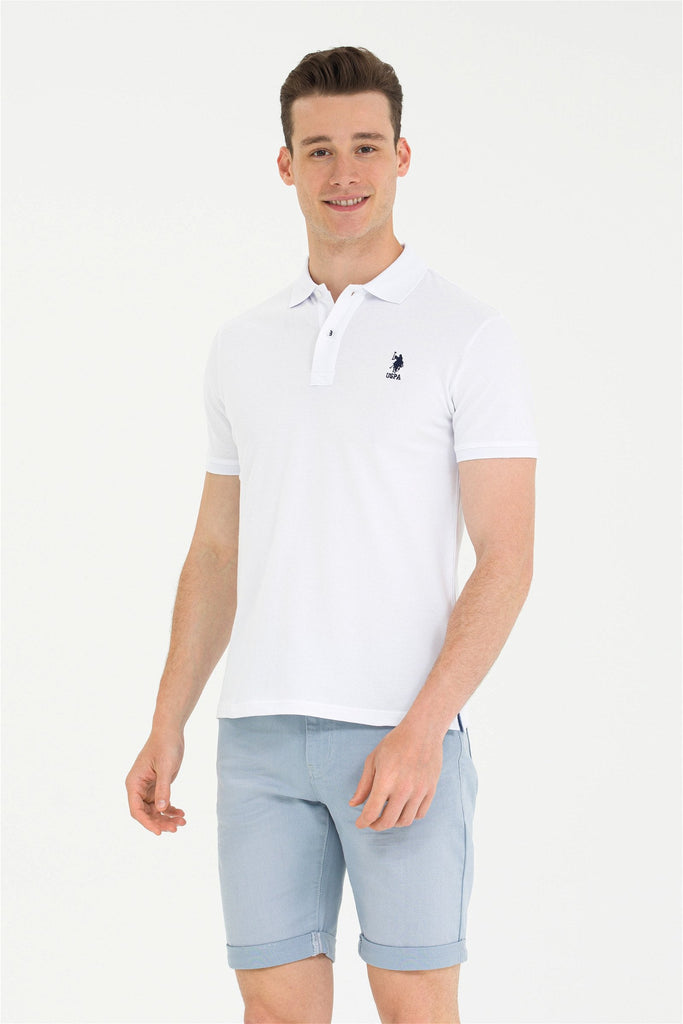 U.S. Polo Assn. bijela muška polo majica (1570945VR013) 1