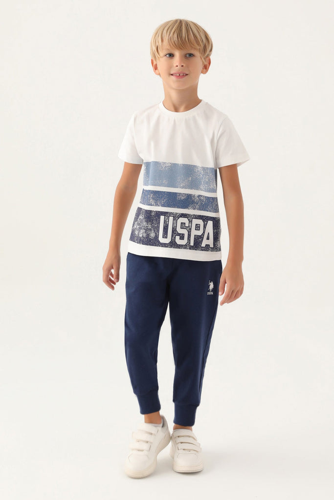 U.S. Polo Assn. plavo.bijela pidžama za dječake SKY