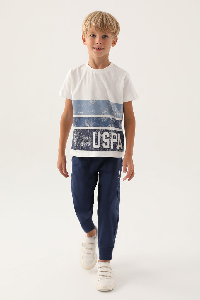 U.S. Polo Assn. plavo.bijela pidžama za dječake SKY-[SKU]