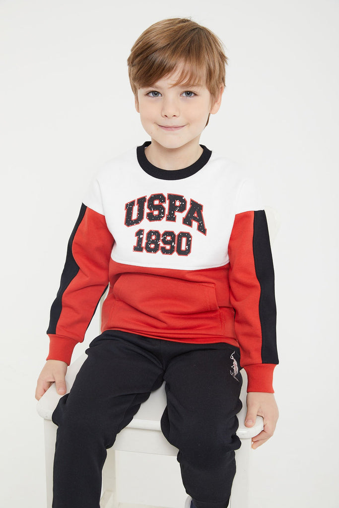 U.S. Polo Assn. bež trenerka za dječake (US1129-4-Cream) 4