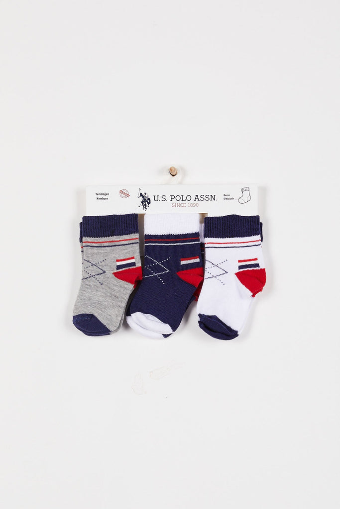 U.S. Polo Assn. bijele čarape za bebe (USB941-White) 1