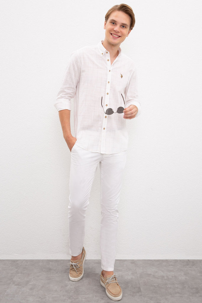 U.S. Polo Assn. bijele muške pantalone (974270VR013) 1