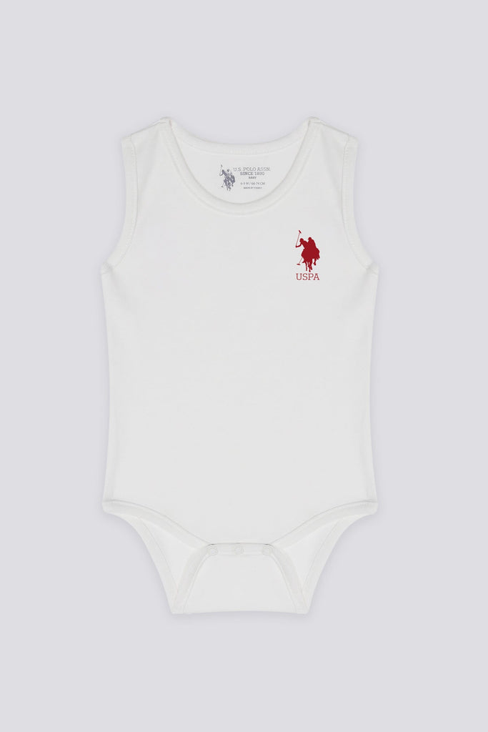 U.S. Polo Assn. bijeli bodi za bebe s logom