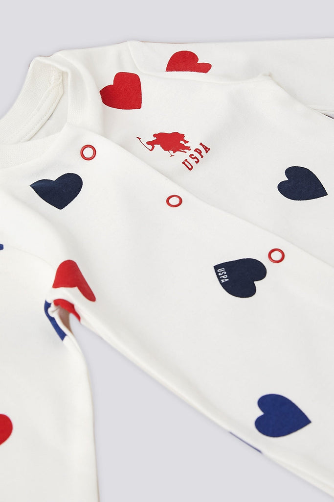 U.S. Polo Assn. bijeli set za bebe sa dodacima-[SKU]
