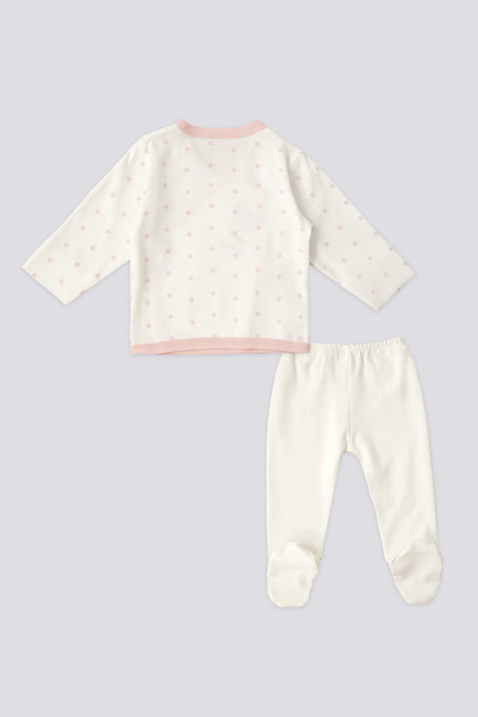 U.S. Polo Assn. bijeli set za bebe s uzorkom konjića-[SKU]