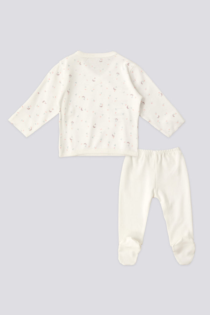 U.S. Polo Assn. bijeli set za bebe s konjićima-[SKU]