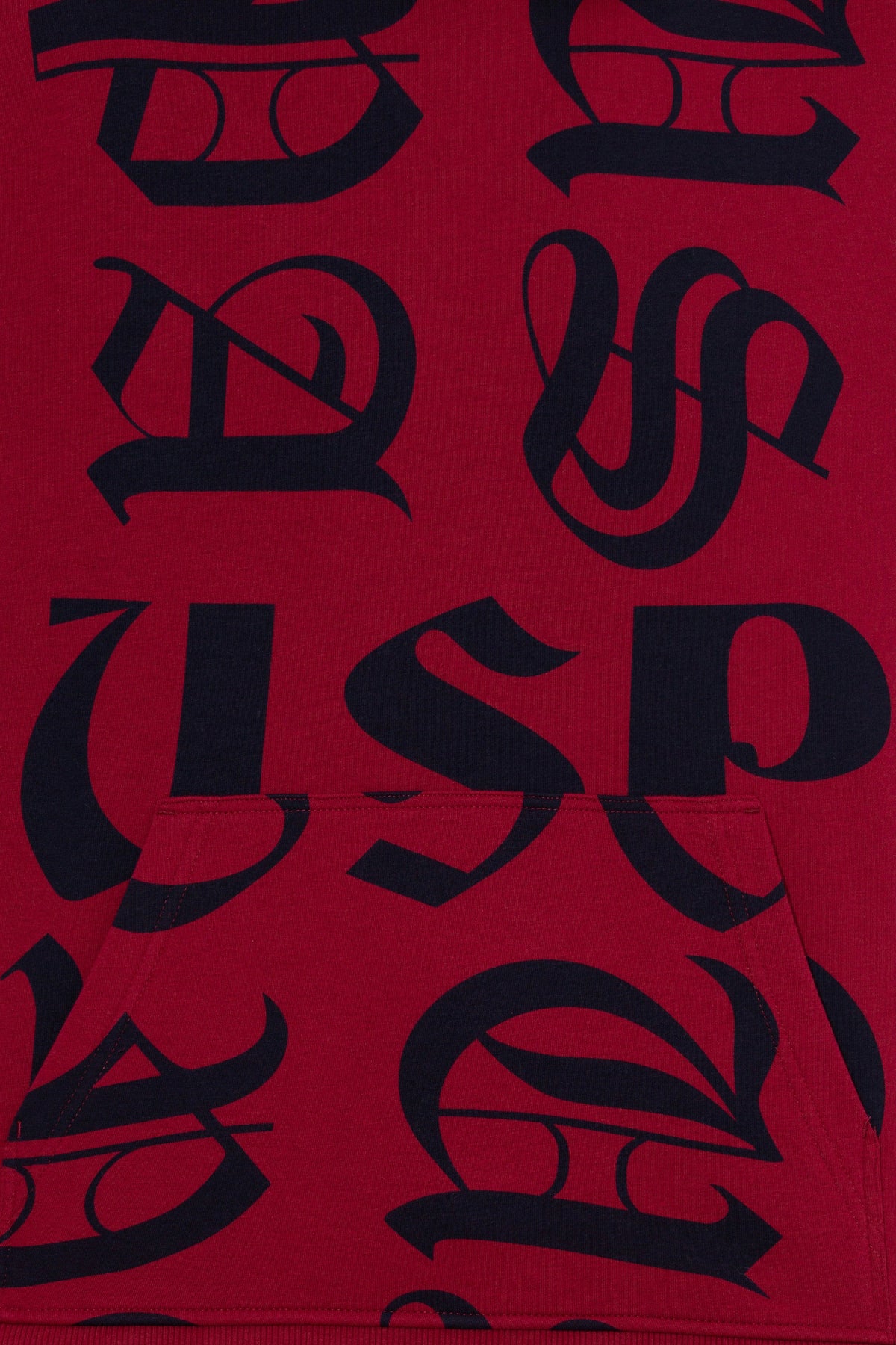 U.S. Polo Assn. bordo muška dukserica sa velikim slovima