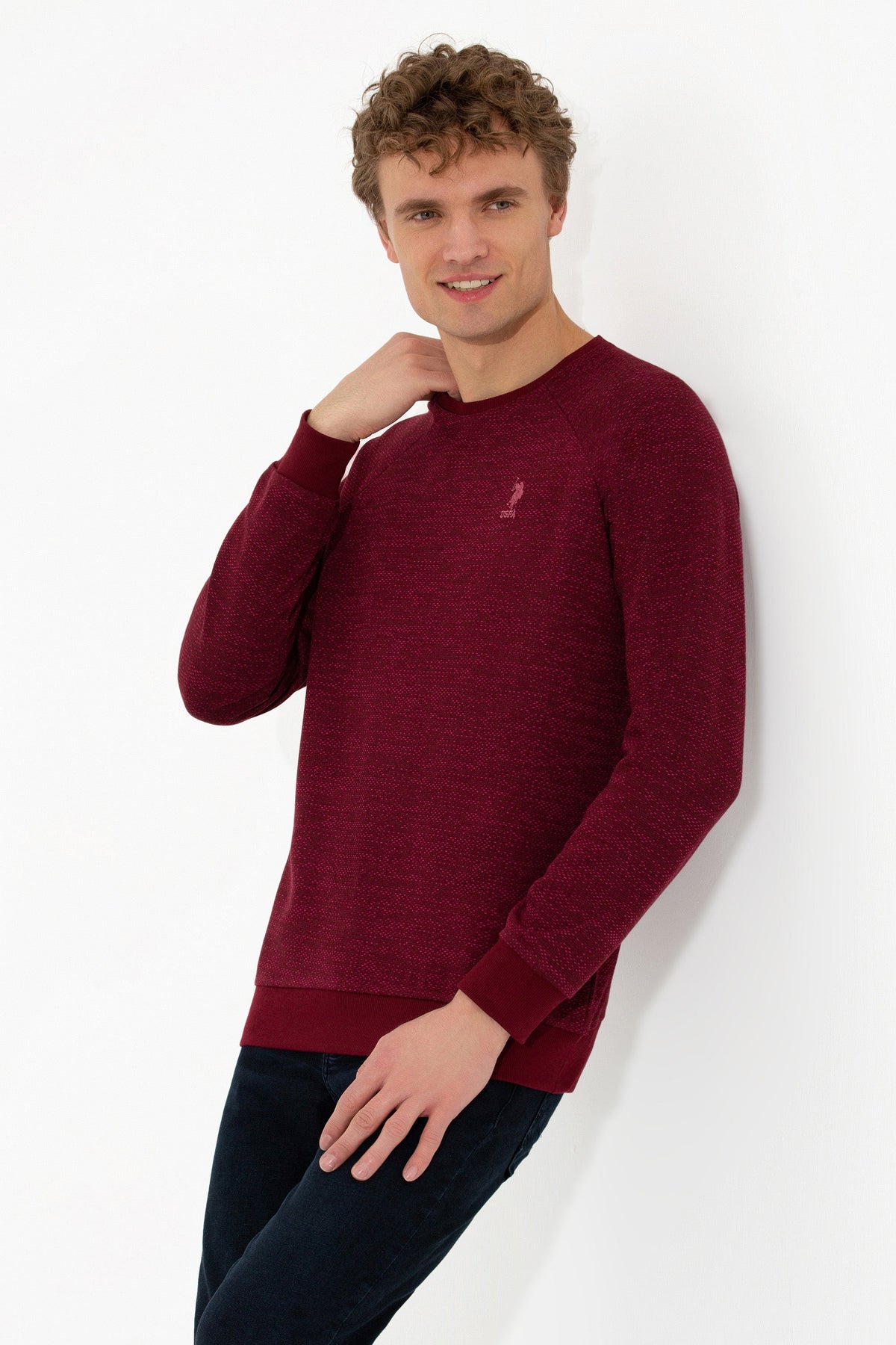 U.S. Polo Assn. bordo muška majica dugih rukava