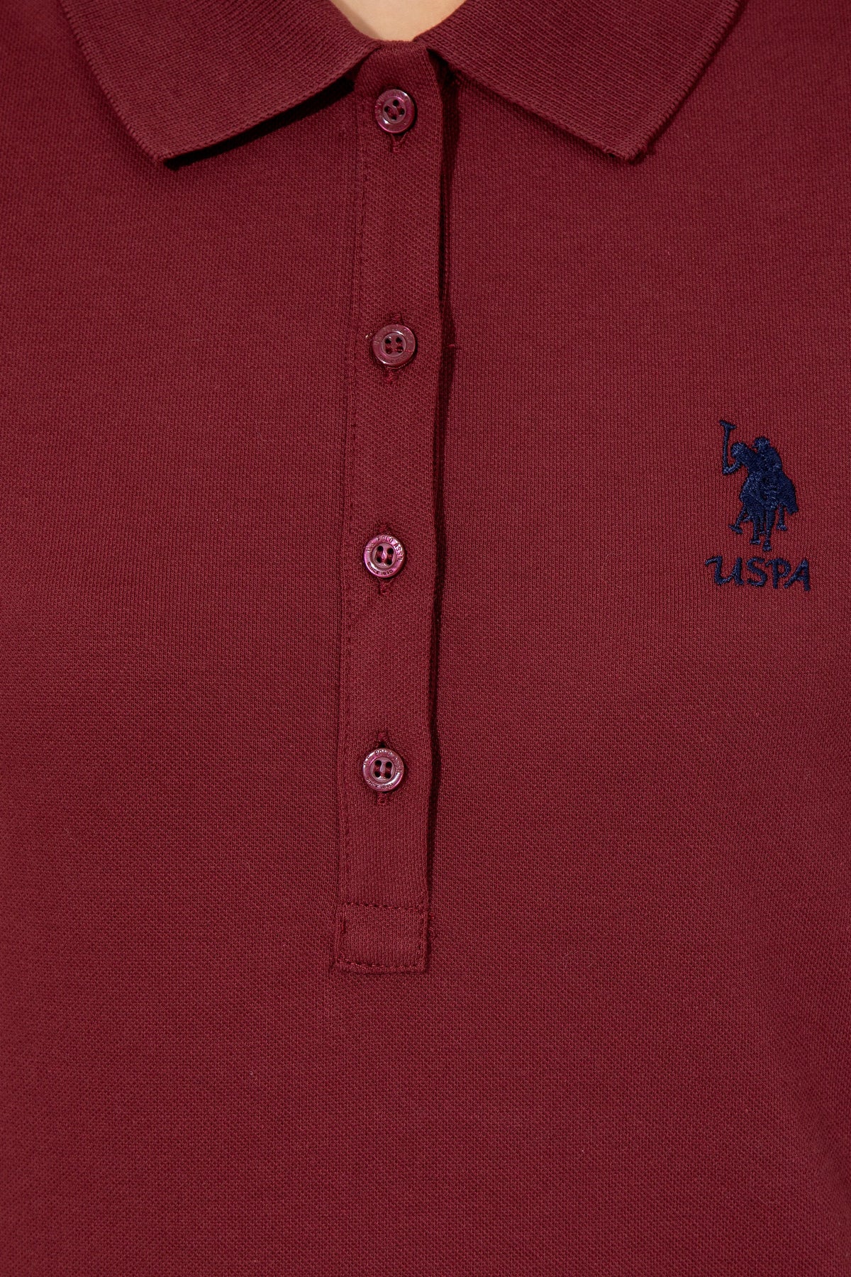 U.S. Polo Assn. ženska bordo polo majica dugih rukava