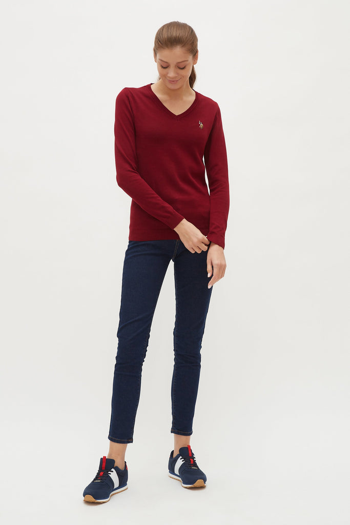 U.S. Polo Assn. bordo ženski džemper (1260380VR014) 3