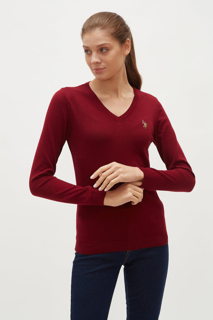 U.S. Polo Assn. bordo ženski džemper (1260380VR014) 1