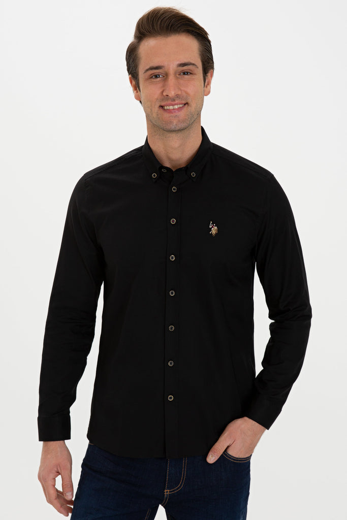 U.S. Polo Assn. crna muška košulja (1271087VR046) 1