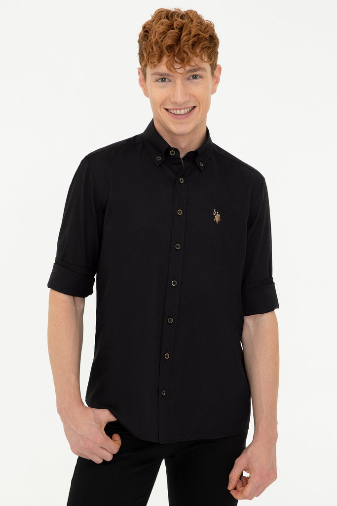 U.S. Polo Assn. crna muška košulja (1271096VR046) 1