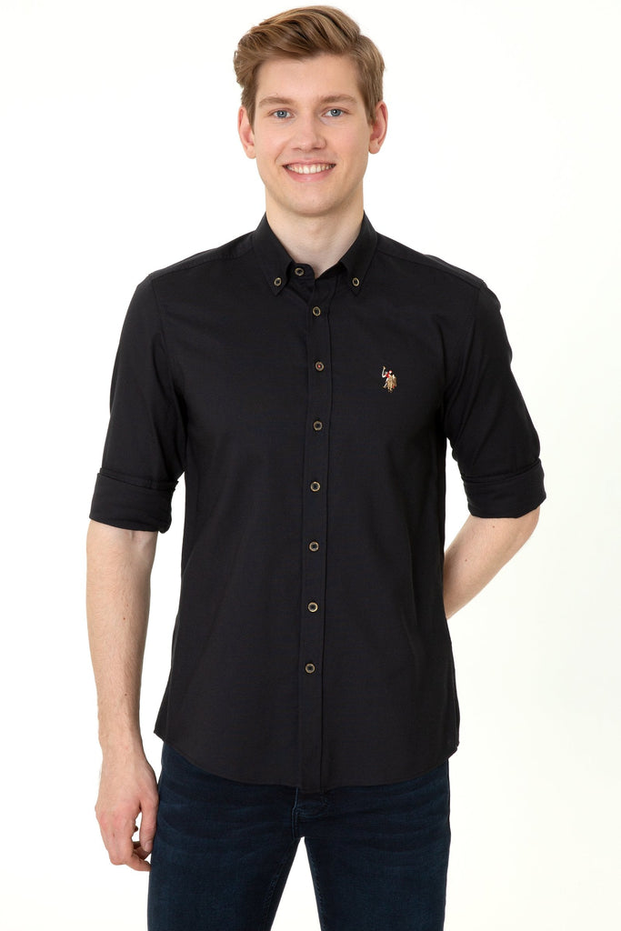 U.S. Polo Assn. crna muška košulja (1363076VR046) 1