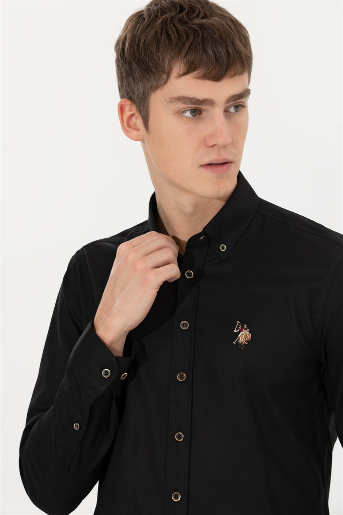 U.S. Polo Assn. crna muška košulja (1450261VR046) 1