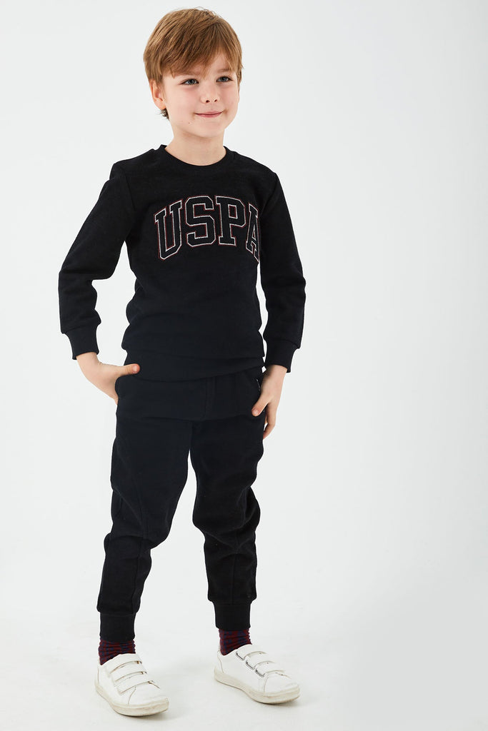 U.S. Polo Assn. crna trenerka za dječake (US1168-4-Black) 5
