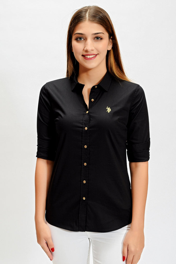 U.S. Polo Assn. crna ženska košulja (1197960VR046) 1