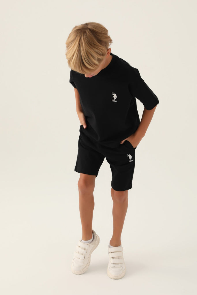 U.S. Polo Assn. crni sportski komplet za dječake-[SKU]