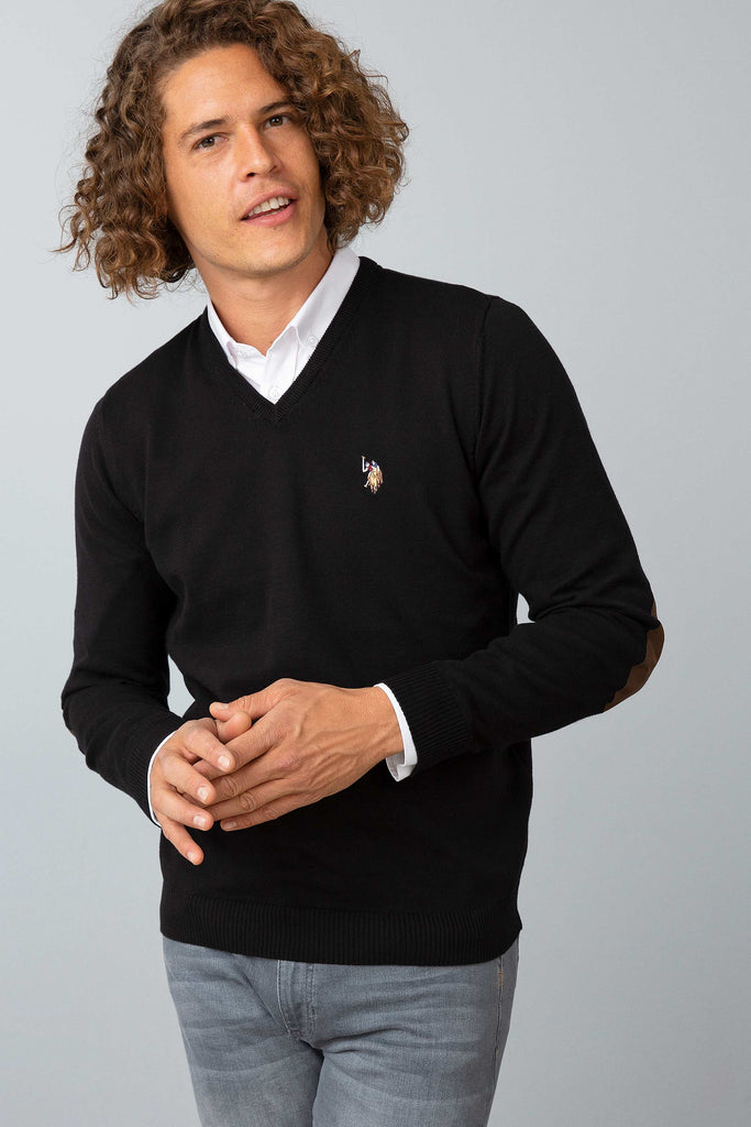 U.S. Polo Assn. crni muški džemper (652129VR046) 1