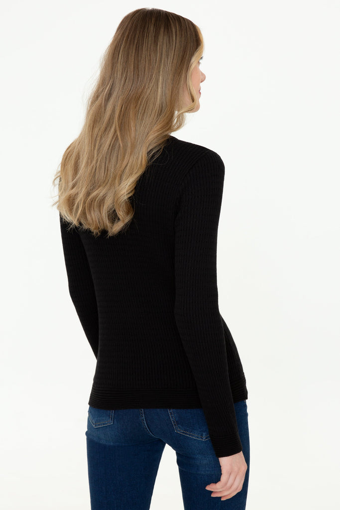 U.S. Polo Assn. crni ženski džemper (1260329VR046) 3