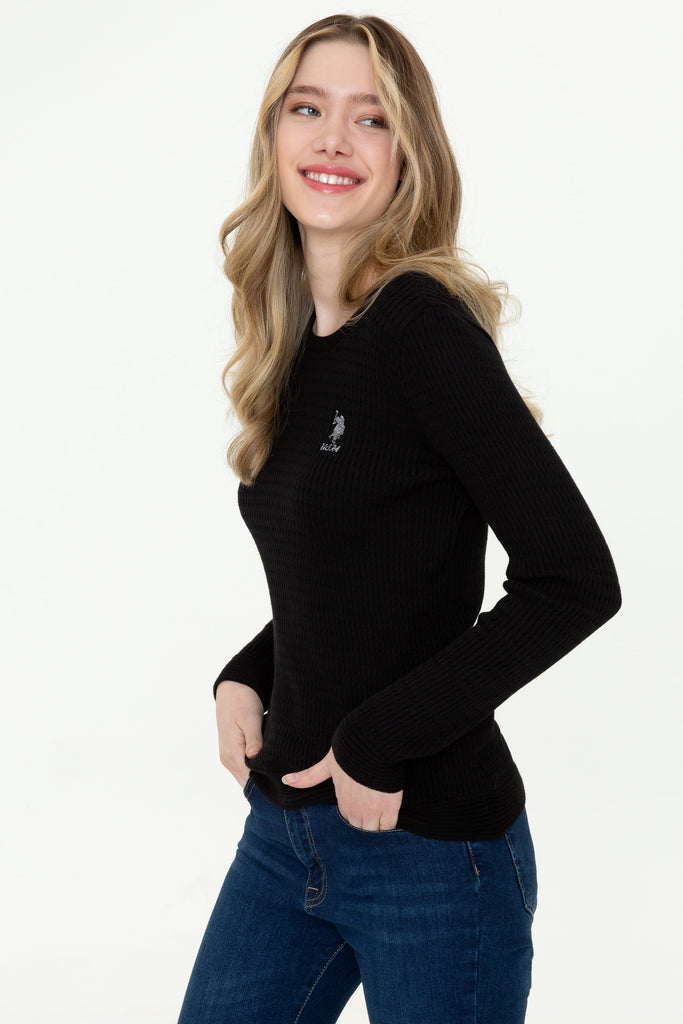 U.S. Polo Assn. crni ženski džemper (1260329VR046) 5