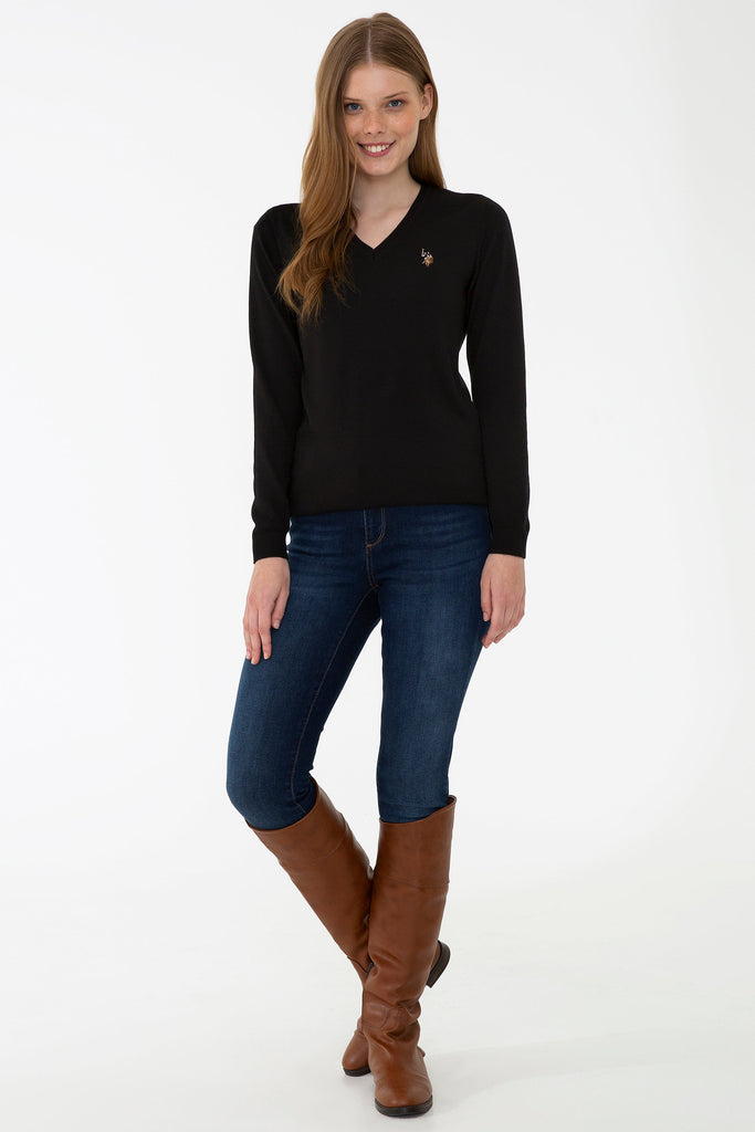 U.S. Polo Assn. crni ženski džemper (1260380VR046) 3