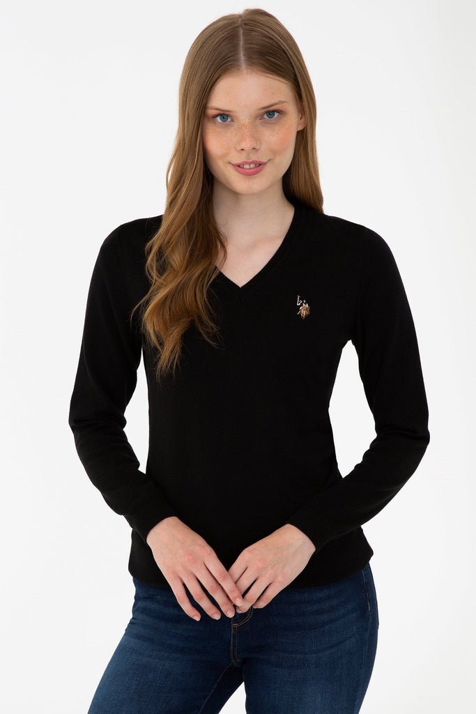 U.S. Polo Assn. crni ženski džemper (1260380VR046) 1