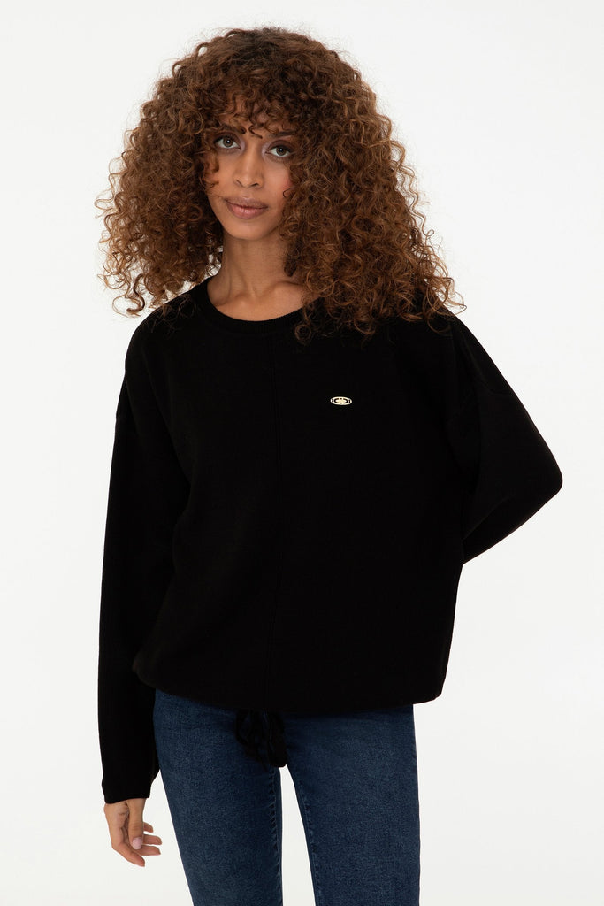 U.S. Polo Assn. crni ženski džemper (1309269VR046) 1