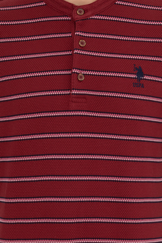 U.S. Polo Assn. crvena muška majica s prugama