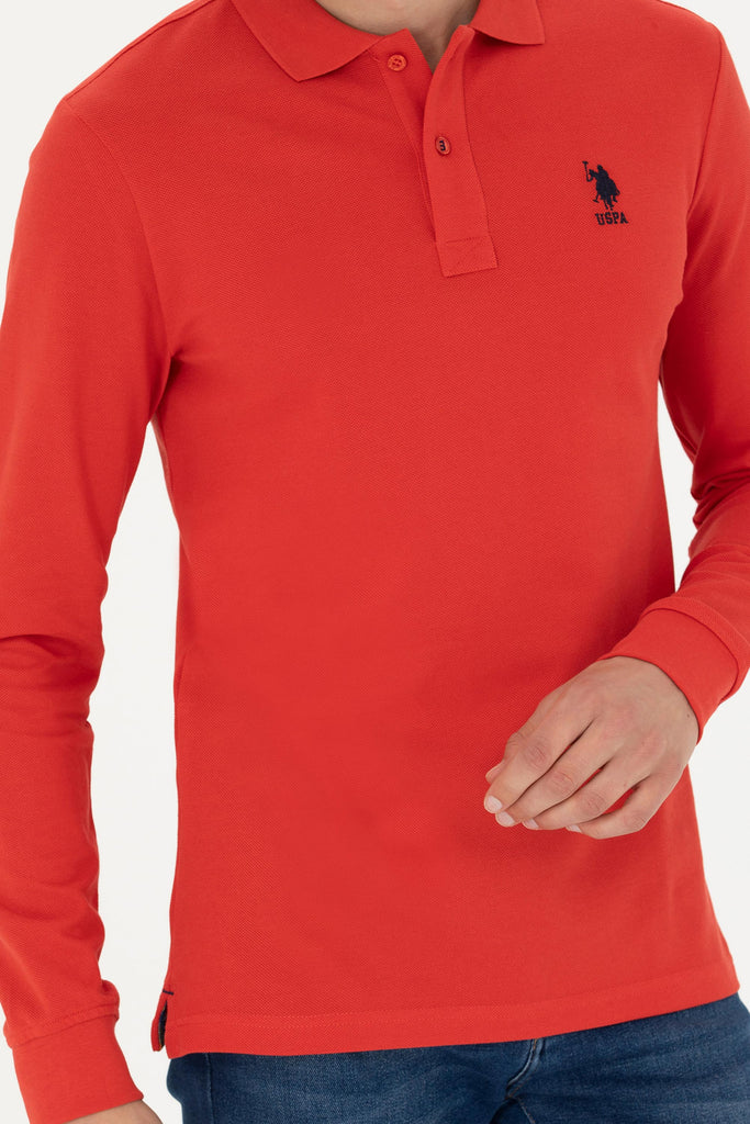 U.S. Polo Assn. crvena muška majica s ovratnikom