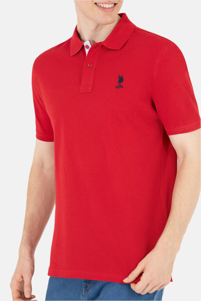 U.S. Polo Assn. crvena muška majica s kratkim rukavima-[SKU]