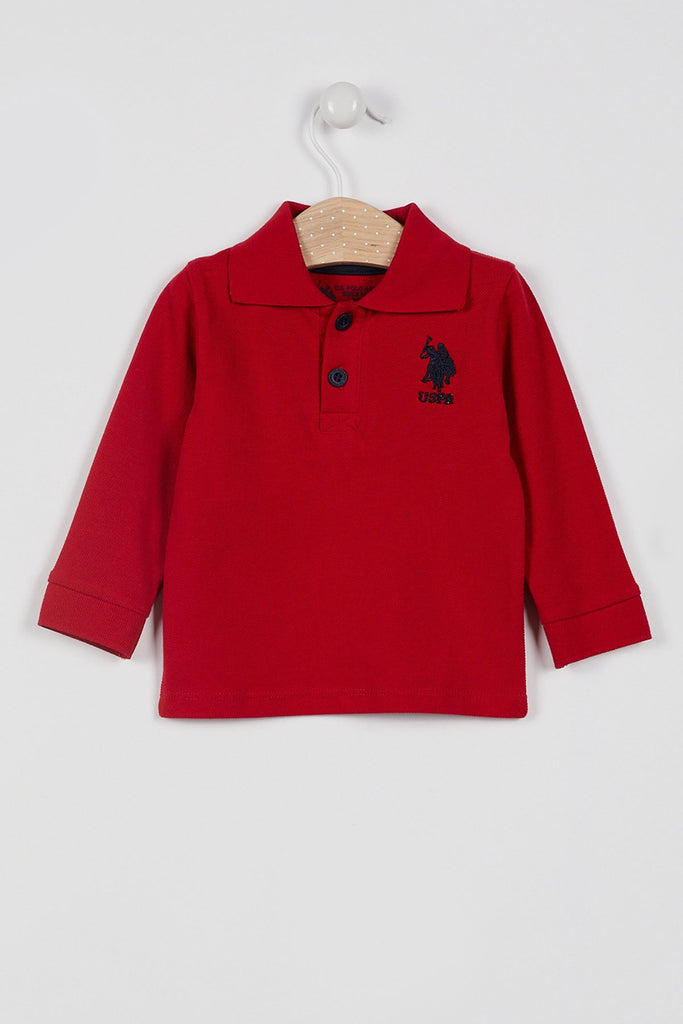 U.S. Polo Assn. crvena polo majica za bebe (USB998-Red) 1