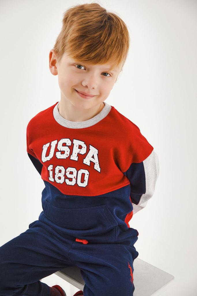 U.S. Polo Assn. crvena trenerka za dječake (US1129-4-Red) 4