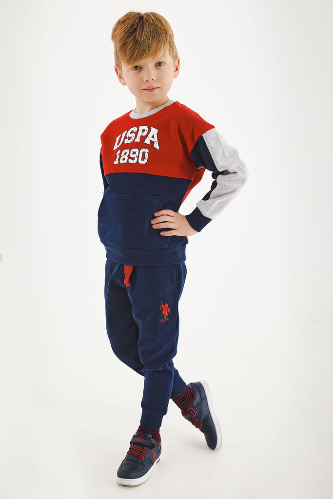U.S. Polo Assn. crvena trenerka za dječake (US1129-4-Red) 1