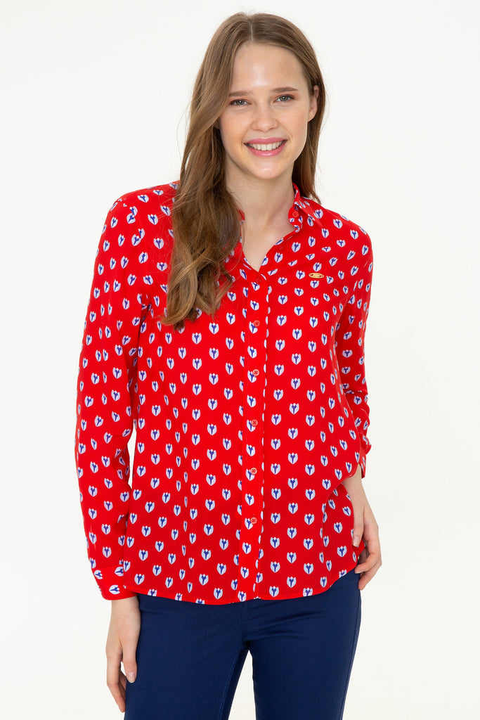 U.S. Polo Assn. crvena ženska košulja (1363873VR213) 4
