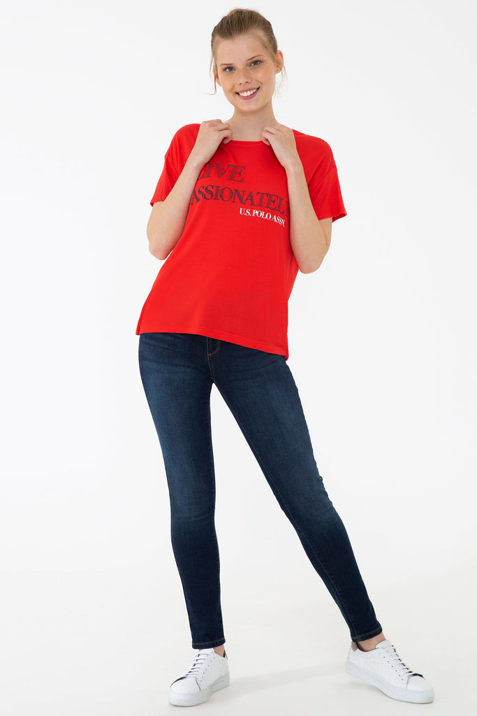 U.S. Polo Assn. crvena ženska majica (1223311VR097) 3