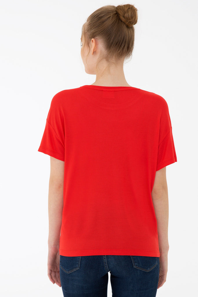 U.S. Polo Assn. crvena ženska majica (1223311VR097) 4