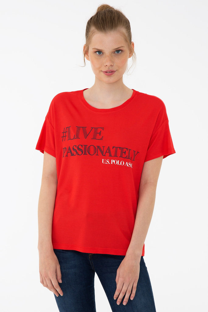 U.S. Polo Assn. crvena ženska majica (1223311VR097) 1