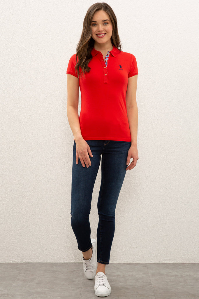 U.S. Polo Assn. crvena ženska polo majica (1208561VR097) 4