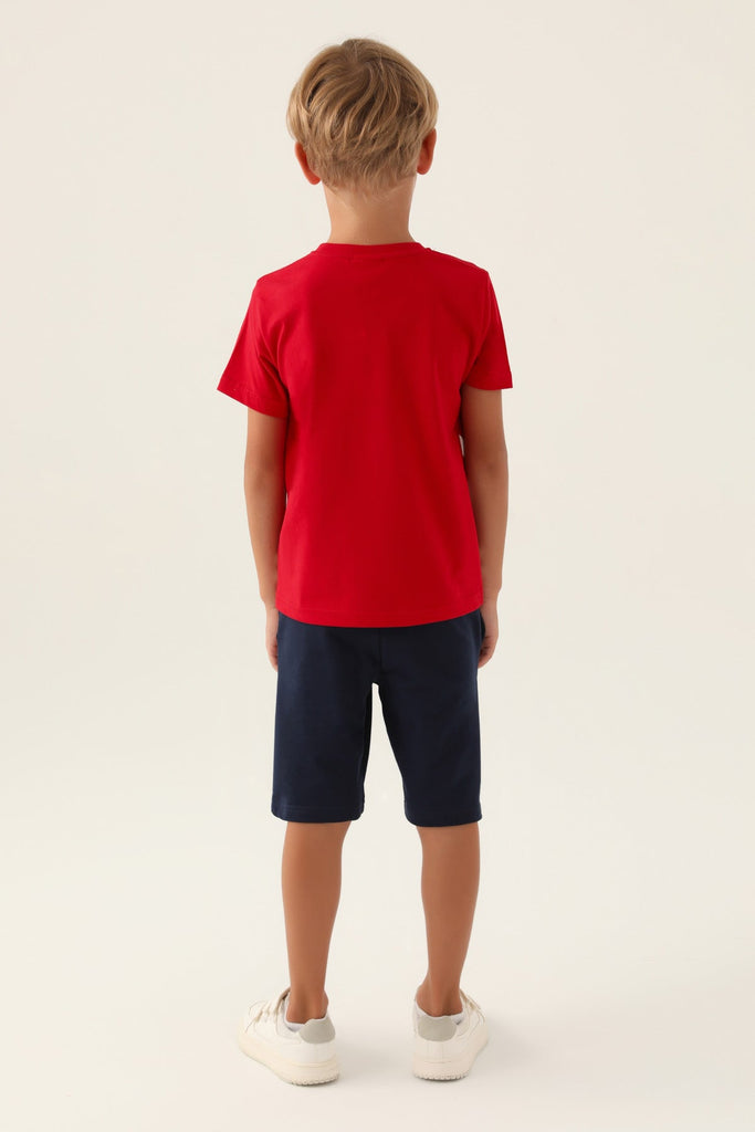 U.S. Polo Assn. SPORTY crveni komplet za dječake-[SKU]