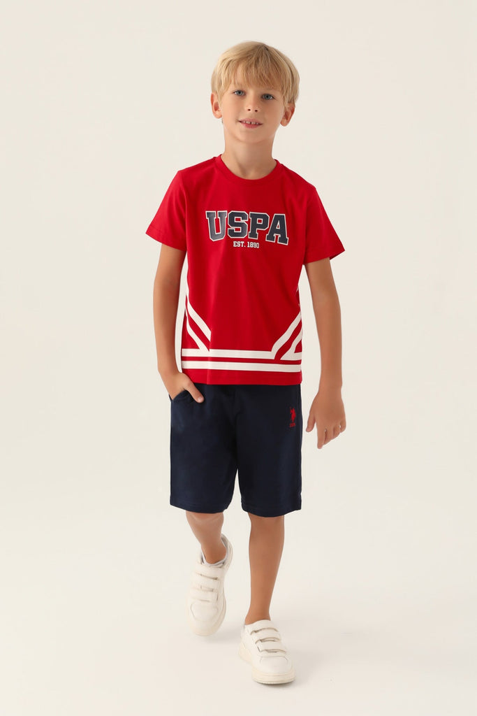U.S. Polo Assn. SPORTY crveni komplet za dječake