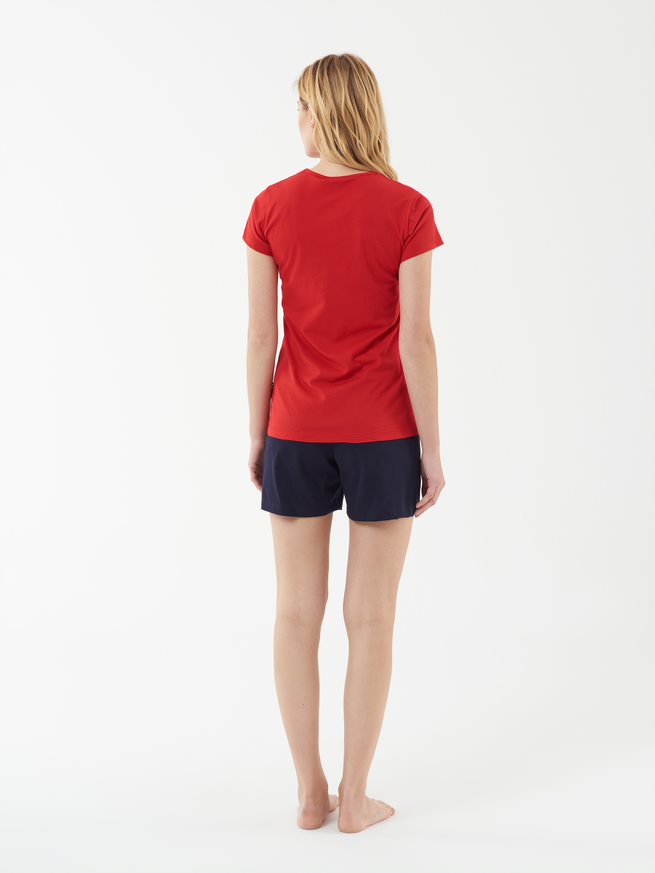 U.S. Polo Assn. crveni ženski set majica i šorc (16511-ORANGE) 3