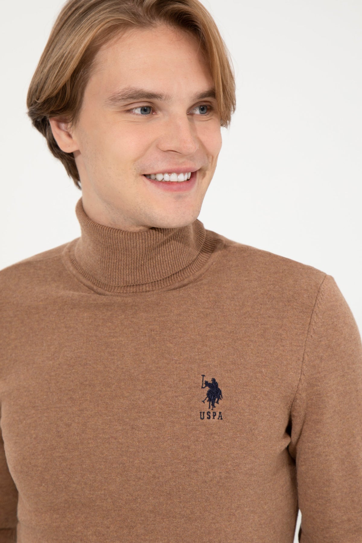 U.S. Polo Assn. kamel muška rolka sa visokim ovratnikom