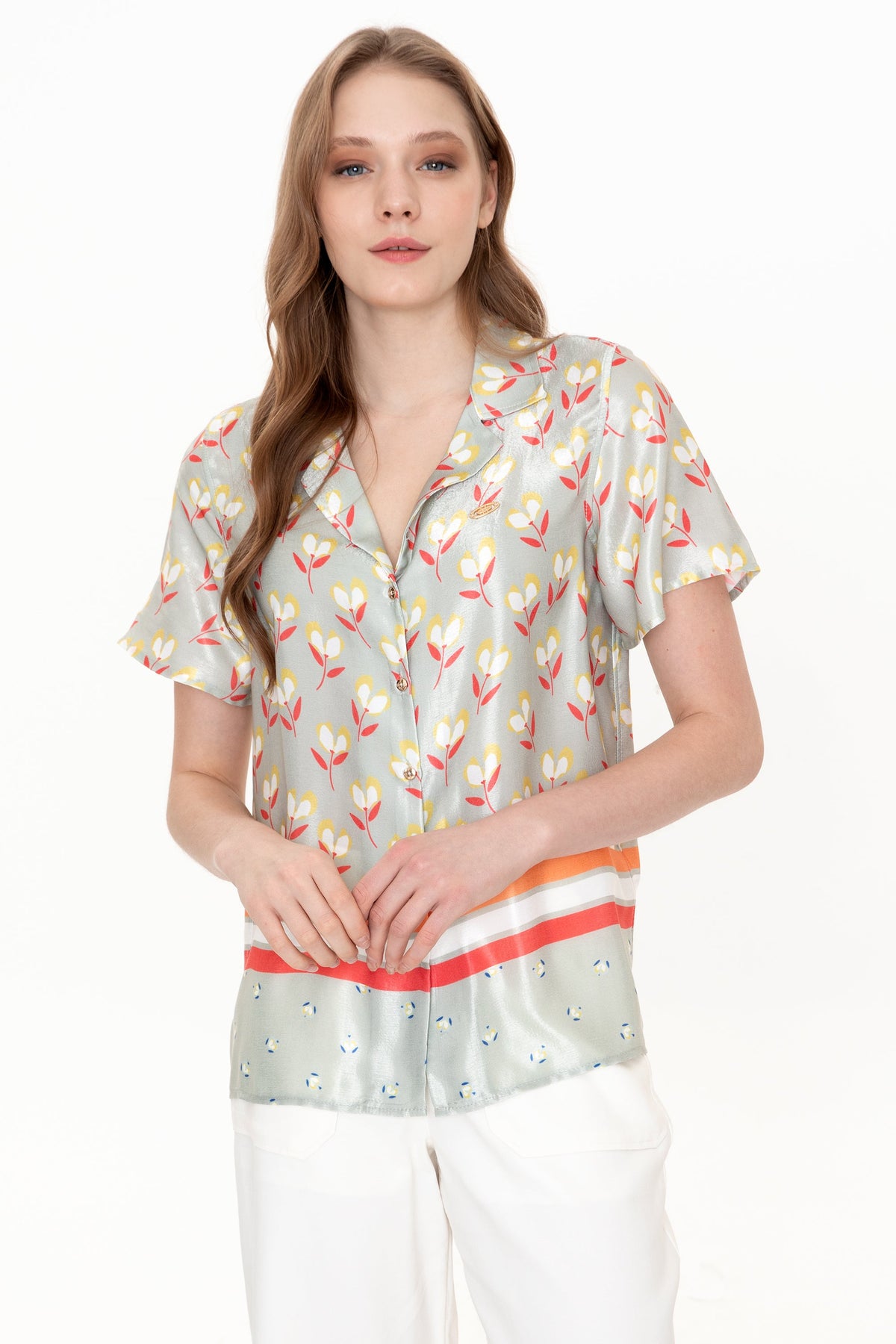 U.S. Polo Assn. khaki zelena ženska košulja TULIP