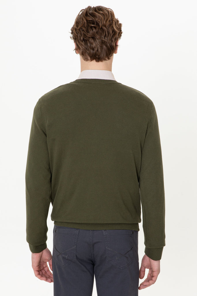 U.S. Polo Assn. khaki zeleni muški džemper (1260040VR027) 2