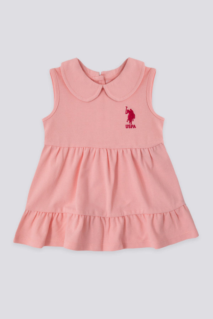 U.S. Polo Assn. koral haljina za bebe (USB1250-SALMON) 1