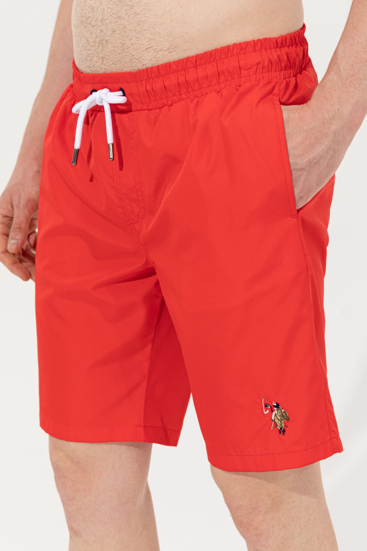 U.S. Polo Assn. koral muški kupaći sa bijelim vezicama