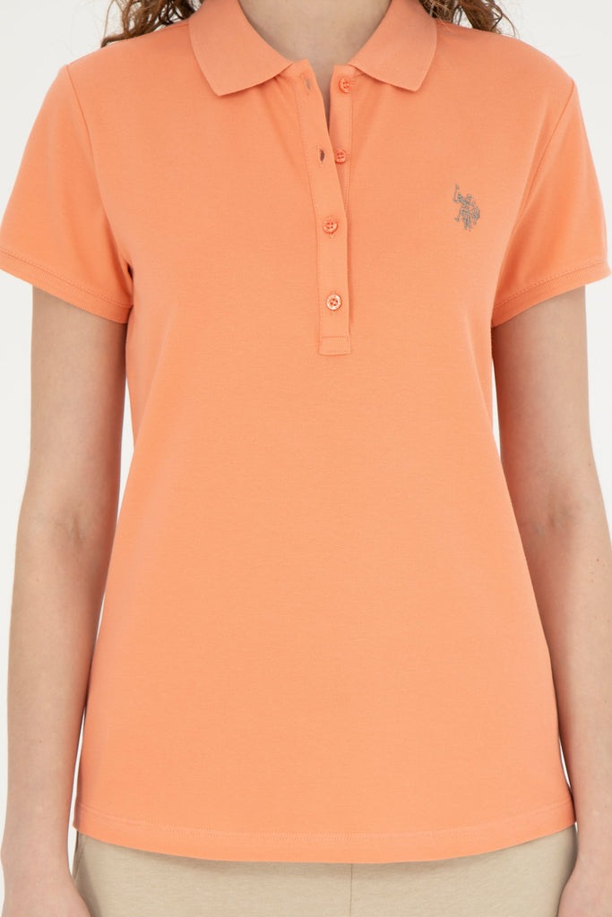 U.S. Polo Assn. koral ženska polo majica s dugmićima-[SKU]