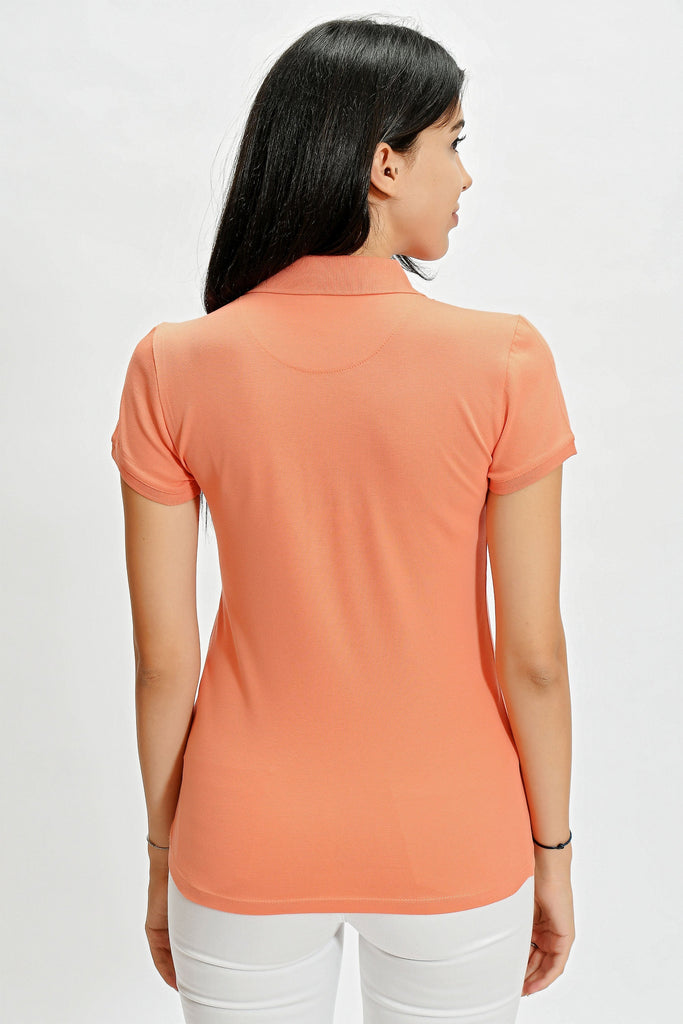 U.S. Polo Assn. narandžasta ženska polo majica (1191075VR051) 2